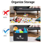 Pet Toy Box Felt Cat and Dog Toy Box Personalized Toy Organizer Box Toy Storage Box Clothes Storage Box Collar Storage