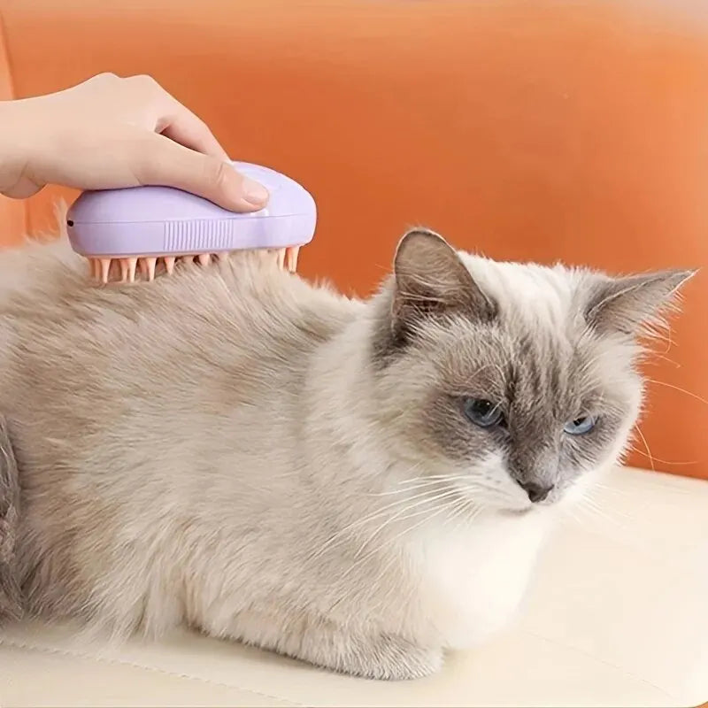 Colored Pet Steam Beauty Comb Cleanable Floating Hair Remove Tangled Hair No Need To Take A Shower Universal For Cat And Dog