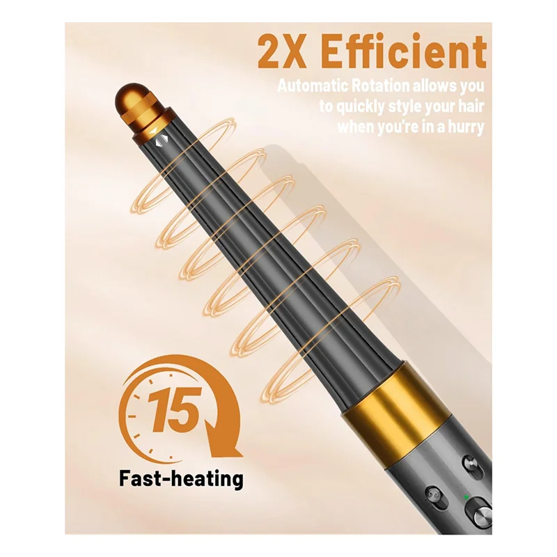 UNCL Conical Long Barrels Attachment For Dyson Airwrap HS01 HS05, 20MM-36MM Auto-Wrap Curling Iron For Curls And Waves