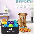 Pet Toy Box Felt Cat and Dog Toy Box Personalized Toy Organizer Box Toy Storage Box Clothes Storage Box Collar Storage