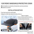 Magnetic Snow Cover for Car Windshield, Oxford Cloth Thickened Antifreeze Sunshade, Heat And Snow Protection