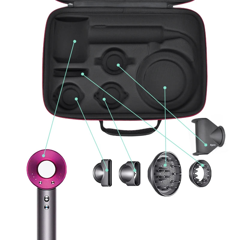 EVA Hard Case for Dyson Supersonic Hair Dryer HD08 Storage Bags Portable Travel Carrying Box For Dyson Accessories