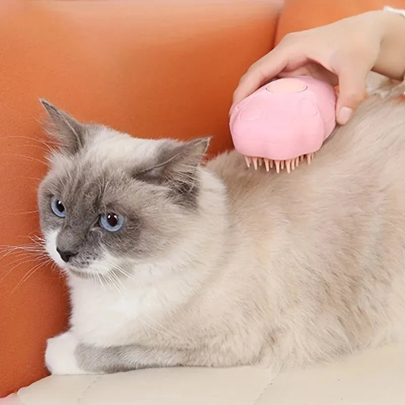 Colored Pet Steam Beauty Comb Cleanable Floating Hair Remove Tangled Hair No Need To Take A Shower Universal For Cat And Dog