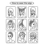 WIGSIN 16Inch Synthetic Short Headband Water Wave Curly Hair Wig for Women Breathable Hair Accessories Fashion Hairpiece