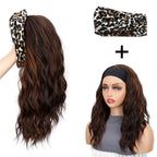 WIGSIN 16Inch Synthetic Short Headband Water Wave Curly Hair Wig for Women Breathable Hair Accessories Fashion Hairpiece