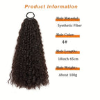 WIGSIN 18Inch Synthetic Long Curly Ponytail With Elastic Hair Rope Hair Extensions Fashionable Daily Use Party Hair Accessories