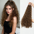 WIGSIN 18Inch Synthetic Long Curly Ponytail With Elastic Hair Rope Hair Extensions Fashionable Daily Use Party Hair Accessories