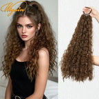 WIGSIN 18Inch Synthetic Long Curly Ponytail With Elastic Hair Rope Hair Extensions Fashionable Daily Use Party Hair Accessories