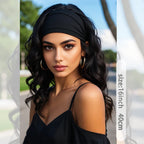 WIGSIN 16Inch Synthetic Short Headband Water Wave Curly Hair Wig for Women Breathable Hair Accessories Fashion Hairpiece