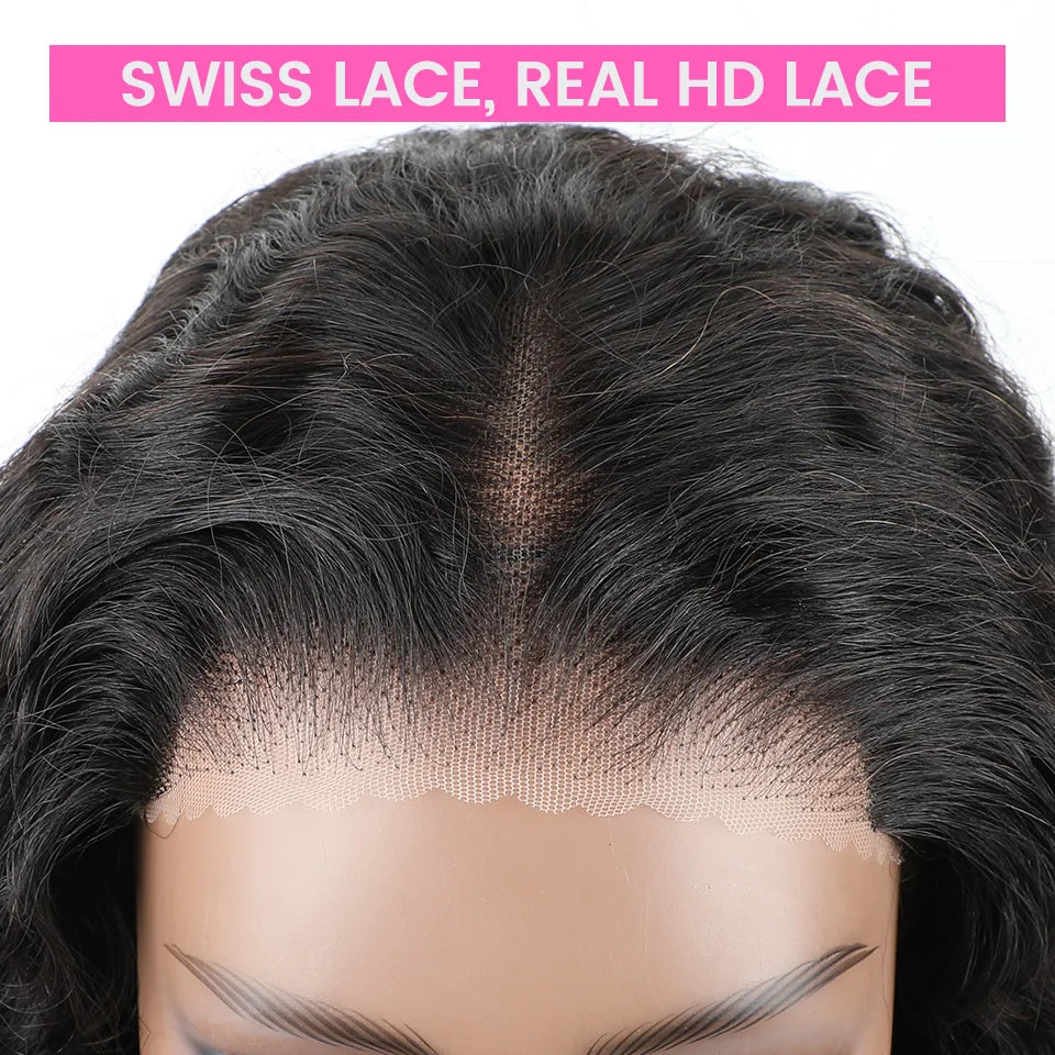 Wear Go Wig ISEE Hair Mongolian Water Wave 7x5 Glueless Preplucked Human Wigs Ready To Go Pre Cut Lace Easy Install HD Lace Wigs