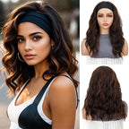 WIGSIN 16Inch Synthetic Short Headband Water Wave Curly Hair Wig for Women Breathable Hair Accessories Fashion Hairpiece