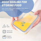 48pcs luxury food storage container set of high quality - sealed design, BPA free, easy to fasten lid, stackable microwave safe - including 24 containers, 24 lids, free labels, and kitchen storage marker pen