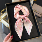 Bohemian Style Print Luxury Brand Silk Square Scarf Women Satin Shawls Neckerchief Wrap Scarves Bandana Hair Hjiab Floral