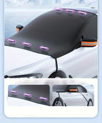 Magnetic Snow Cover for Car Windshield, Oxford Cloth Thickened Antifreeze Sunshade, Heat And Snow Protection