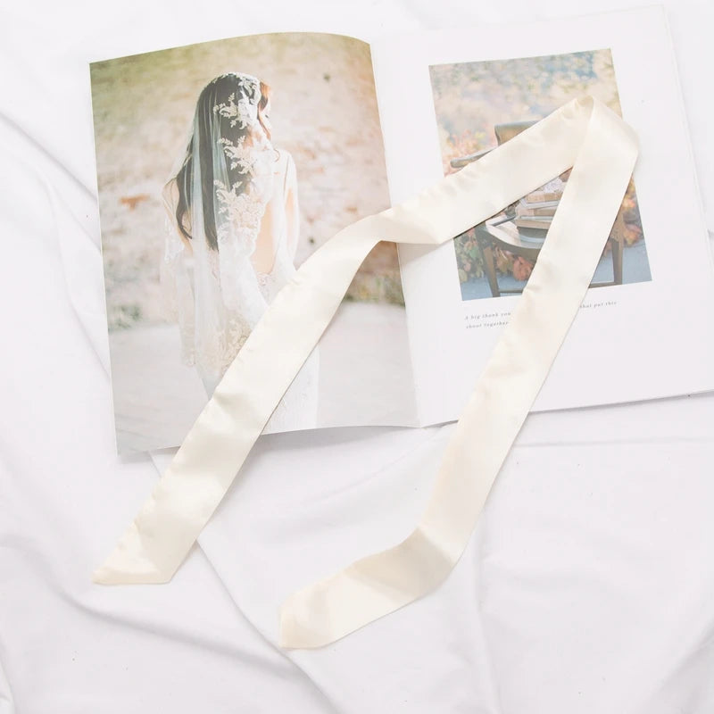 30 Colors Women Narrow Long Scarf 100x4cm Solid Color Chiffon Red Tie Black Bag Ribbon Headband Choker Streamer Lady Accessories