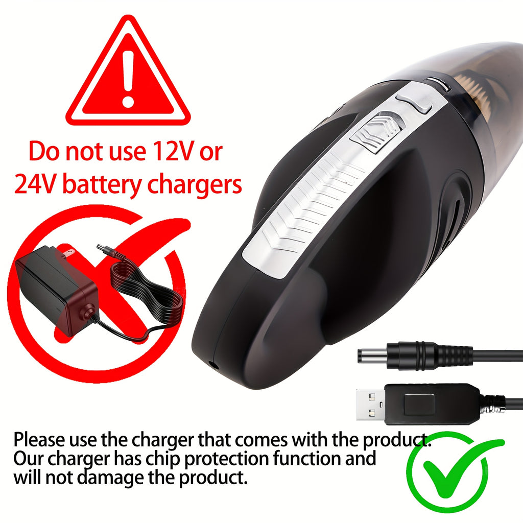 Car Vacuum Cleaner, Handheld Vacuum Cleaner With 4200PA Super Strong Suction, 1800mAh Large Capacity, Low Noise, With Five Matching Accessories For Car Interior Care, Home And Pet Cleaning, Car Accessories For Women Pink Girl