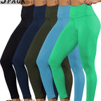 5 Pack Super Soft Leggings for Women, High Waisted Tummy Control No See Through Workout Yoga Running Pants Leggings