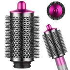 Large Round Volumizing Brush for Dyson Airwrap Attachments, Nickel/Copper, Bigger Oval Volumizer for Fluffy Styling