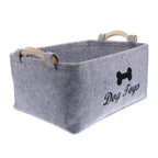 Pet Toy Box Felt Cat and Dog Toy Box Personalized Toy Organizer Box Toy Storage Box Clothes Storage Box Collar Storage