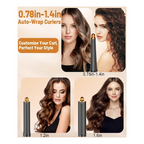 UNCL Conical Long Barrels Attachment For Dyson Airwrap HS01 HS05, 20MM-36MM Auto-Wrap Curling Iron For Curls And Waves