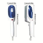 [1pc Handheld Steamer Iron] 1pc Handheld Steamer Iron - Powerful Steam, Compact & Portable, Wrinkle Removal for Clothes, Ideal for Home, Office, Travel, US Plug, 110-130V, White & Blue, Garment Care, Modern, Durable, Ironing