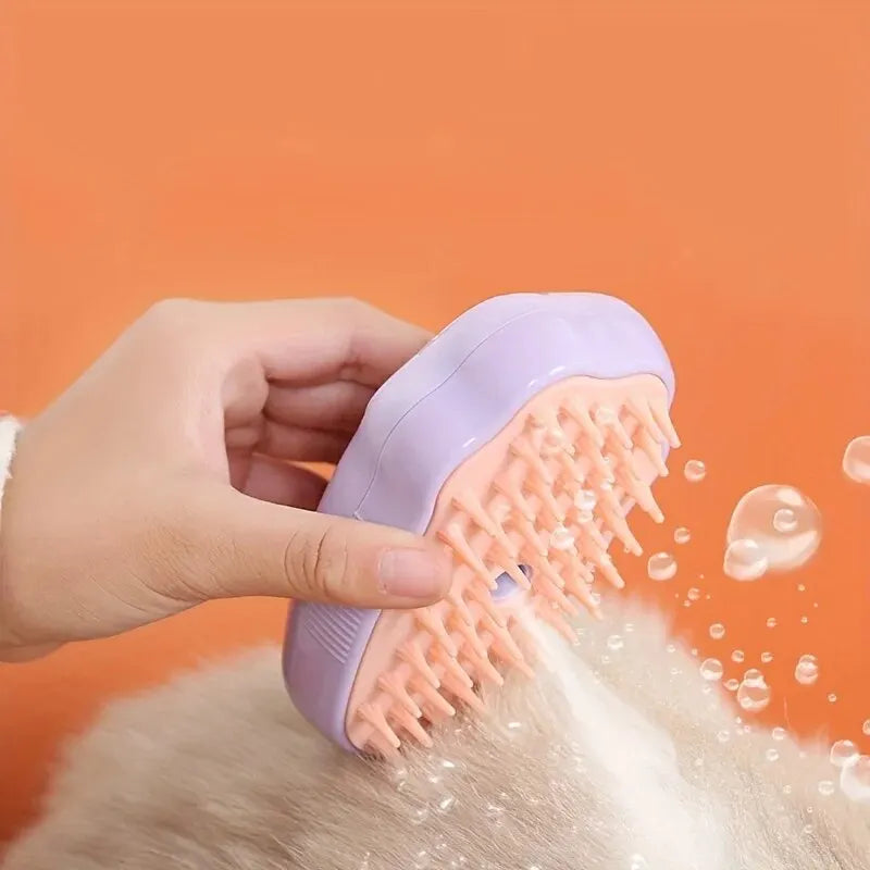Colored Pet Steam Beauty Comb Cleanable Floating Hair Remove Tangled Hair No Need To Take A Shower Universal For Cat And Dog