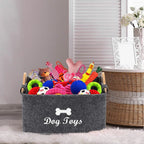 Pet Toy Box Felt Cat and Dog Toy Box Personalized Toy Organizer Box Toy Storage Box Clothes Storage Box Collar Storage