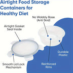 48pcs luxury food storage container set of high quality - sealed design, BPA free, easy to fasten lid, stackable microwave safe - including 24 containers, 24 lids, free labels, and kitchen storage marker pen