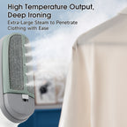 [1pc Handheld Steamer Iron] 1pc Handheld Steamer Iron - Powerful Steam, Compact & Portable, Wrinkle Removal for Clothes, Ideal for Home, Office, Travel, US Plug, 110-130V, White & Blue, Garment Care, Modern, Durable, Ironing